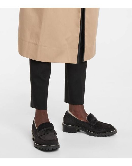 Jimmy Choo Black Deanna Suede Loafers