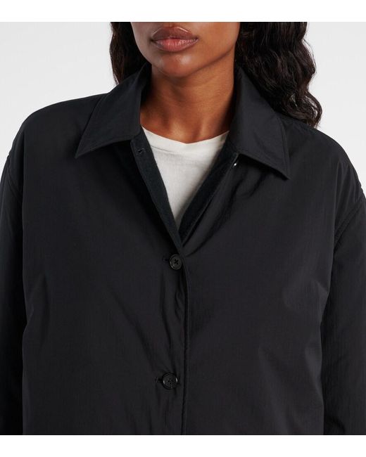 The Row Black Evadne Technical Overshirt