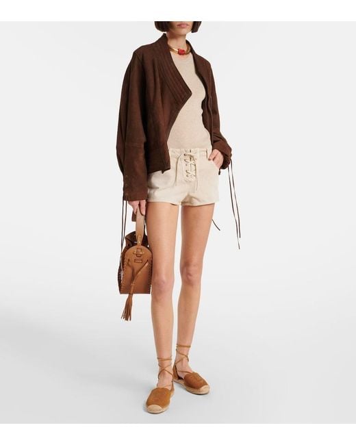 Isabel Marant Brown Celsi Leather Espadrilles