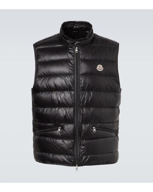 Moncler Black Permanent Down Vest for men