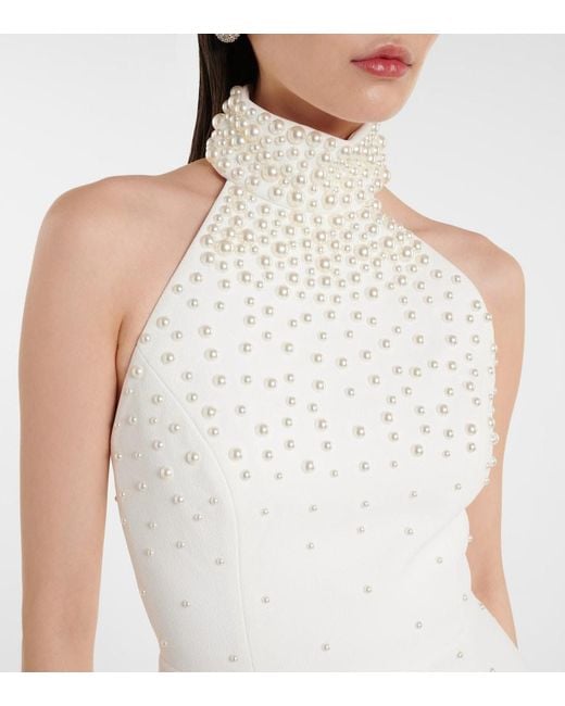 Rebecca Vallance White Bridal La Peregrina Crepe Gown