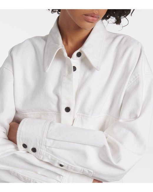 Camisa Mahmet de denim Khaite de color White