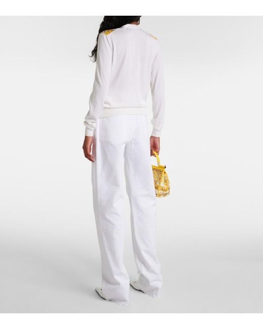 Dolce & Gabbana Yellow Buttoned Cardigan