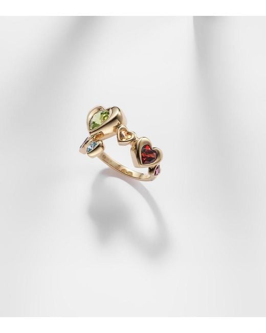 Roxanne First White 14Kt Ring With Sapphires