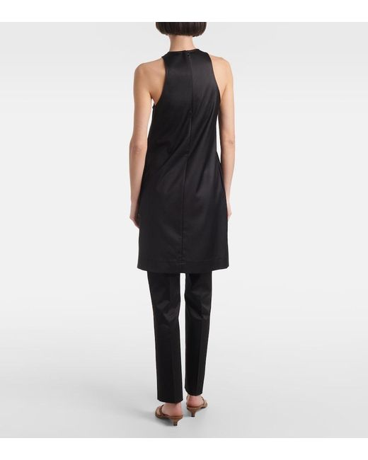 Totême Black Chintz Minidress