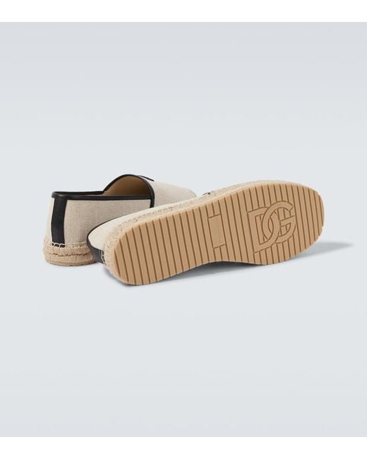 Dolce & Gabbana White Salt&Pepper And Nappa Espadrilles for men