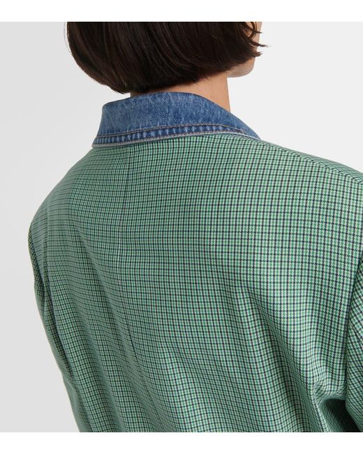 Etro Green Blazer Aus Einem Wollgemisch