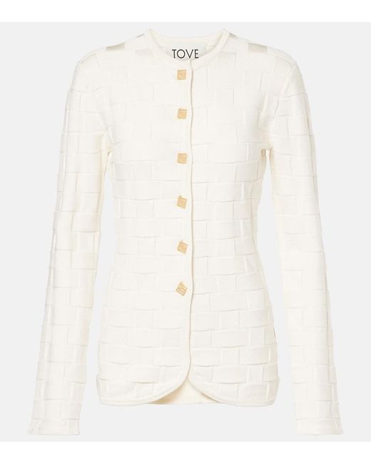 TOVE White Uma Jacquard Jacket