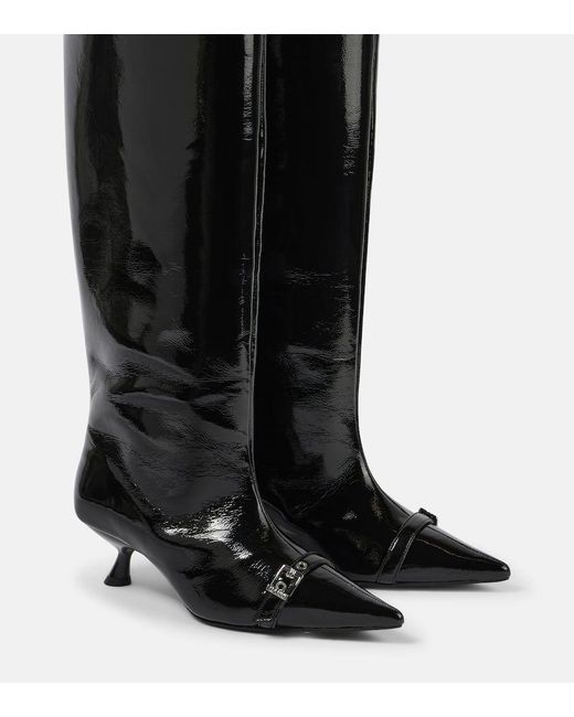 Bottes À Détails D'Œillets Ganni en coloris Black