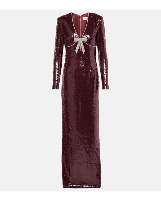 Rebecca Vallance Purple X Nicky Hilton Zelda Sequined Gown