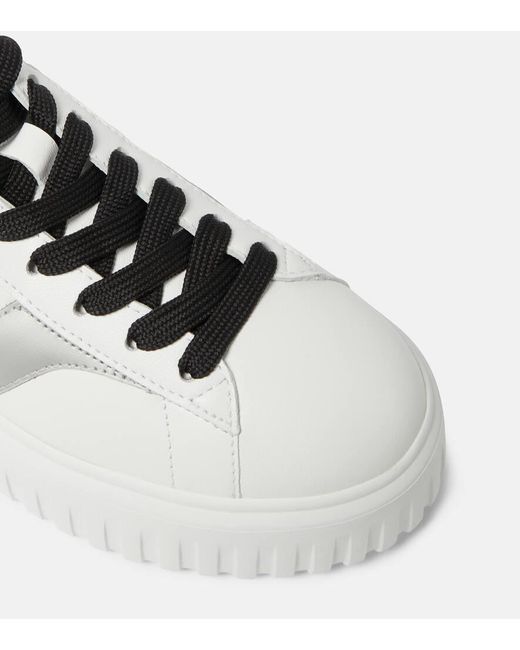 Hogan White Sneakers mit Plateausohle