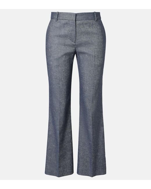 Altuzarra Blue Fossett Bootcut Pants