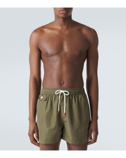 Banador Con Logo Kiton de hombre de color Green