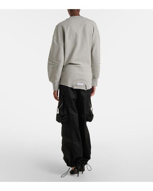 The Attico Black Cotton-Blend Cargo Pants
