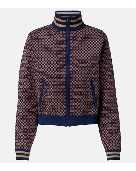 The Upside Blue Lumiere Margot Cotton-Blend Sweater