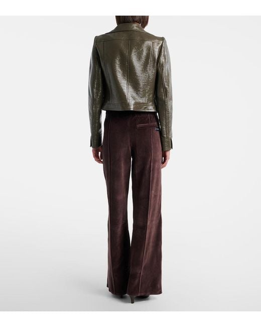 Courreges Multicolor Cotton-Blend Velvet Sweatpants