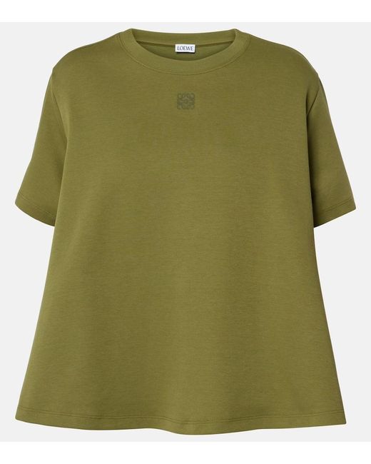 Top En Mezcla De Algodon Loewe de color Green