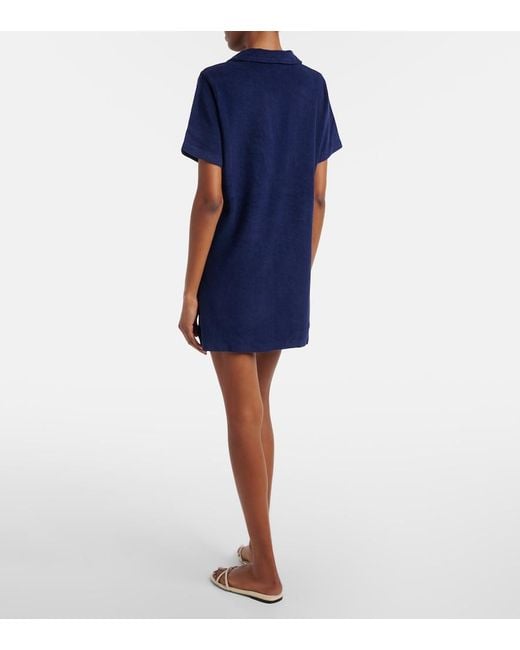 Polo Ralph Lauren Blue Cotton Terry Polo Dress