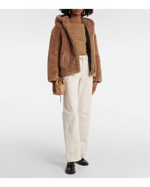 Yves Salomon Brown Wool Jacket