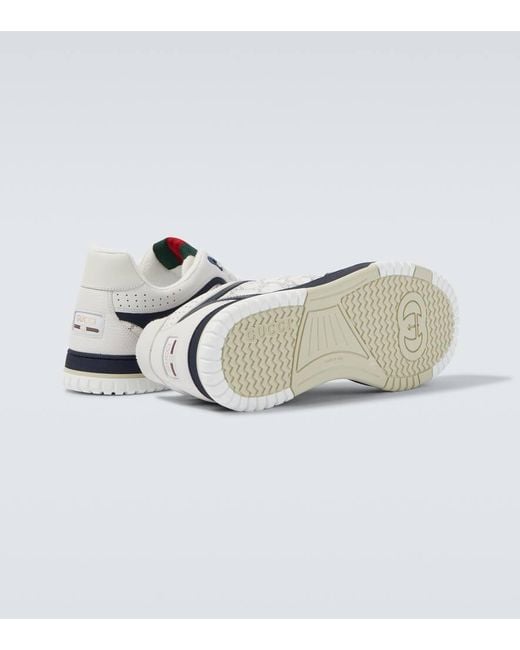 Gucci Sneakers Re-Web Aus Leder in White für Herren