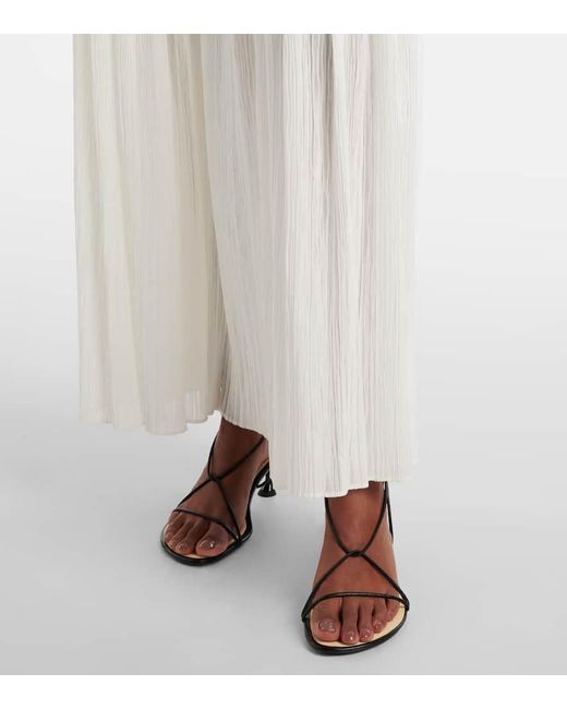 Proenza Schouler White Paige Pleated Crepe Chiffon Maxi Skirt