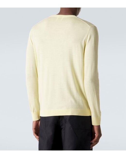 Allude Natural Virgin Wool Sweater for men