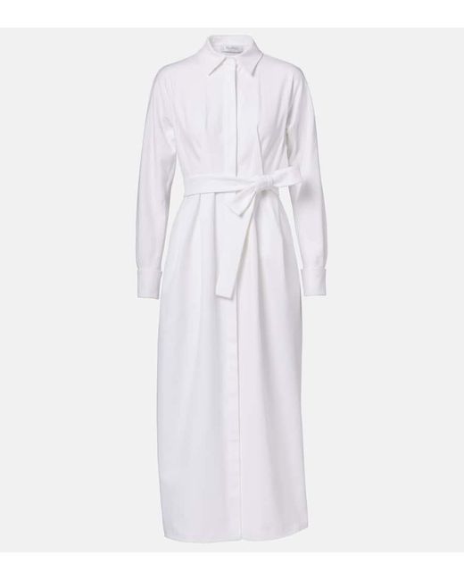Max Mara White Hemdblusenkleid Arezzo