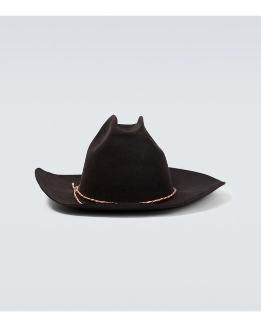 Visvim Black Vin Cowboy Hat for men