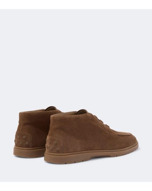 Tod's Brown Suede Desert Boots for men