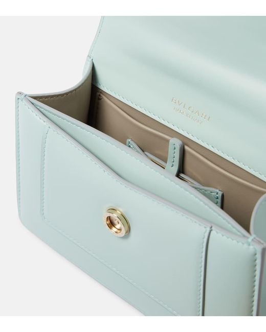 BVLGARI Blue Tote Bag Serpenti Forever Aus Leder