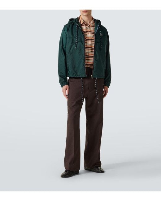 Prada Green Re-Nylon Triangle Jacket for men