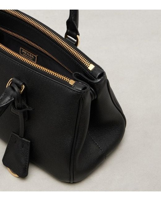 Prada Black Tote Bag Galleria Medium Aus Leder