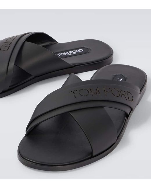 Tom Ford Sandalen Preston T Aus Leder in Brown für Herren