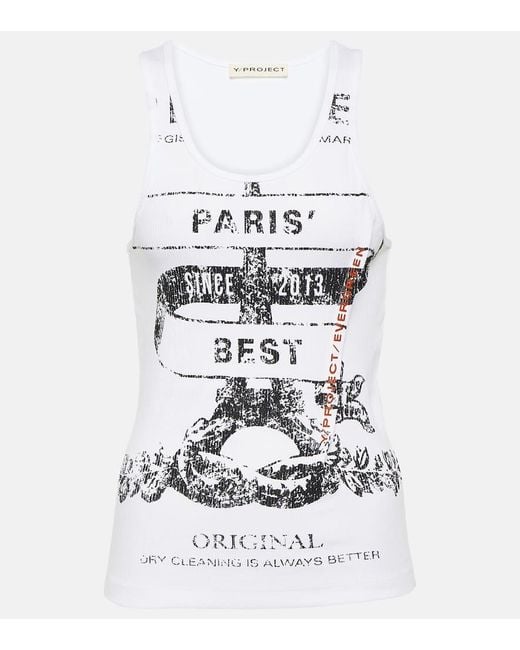 Y. Project White Top Evergreen Paris' Best aus Baumwolle