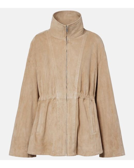 Nour Hammour Natural Passage Suede Jacket