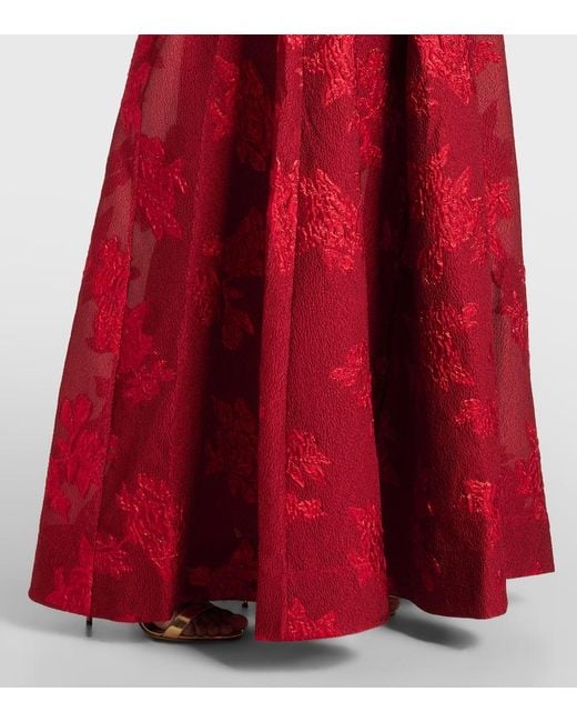 REBECCA VALLANCE 関税込 Henrietta belted brocade gown Henrietta Button Gown – Rebecca Vallance