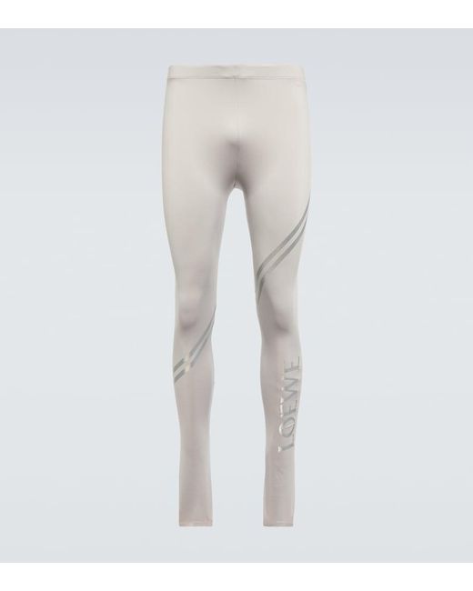 Loewe Gray Logo Leggings for men
