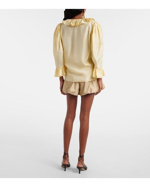 Chloé Yellow Bluse Aus Seide