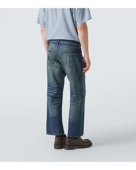 Junya Watanabe Blue Faded Straight Jeans for men