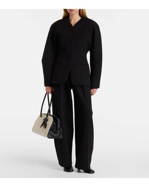 Jacquemus Natural Tote Bag Turismo Medium Aus Canvas