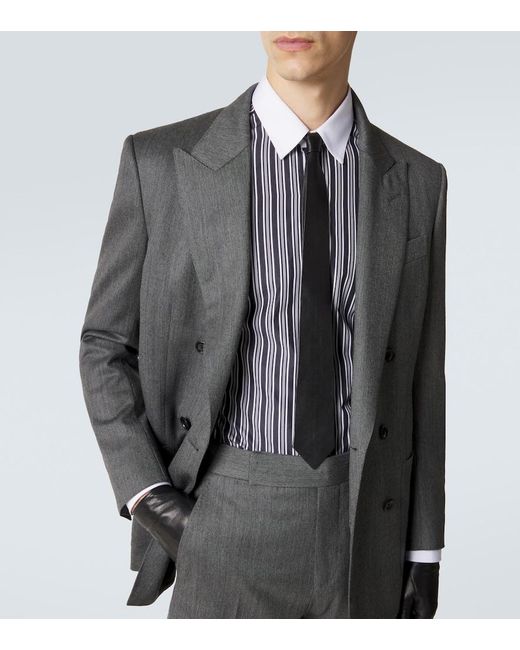 Tom Ford Black Leather Tie for men