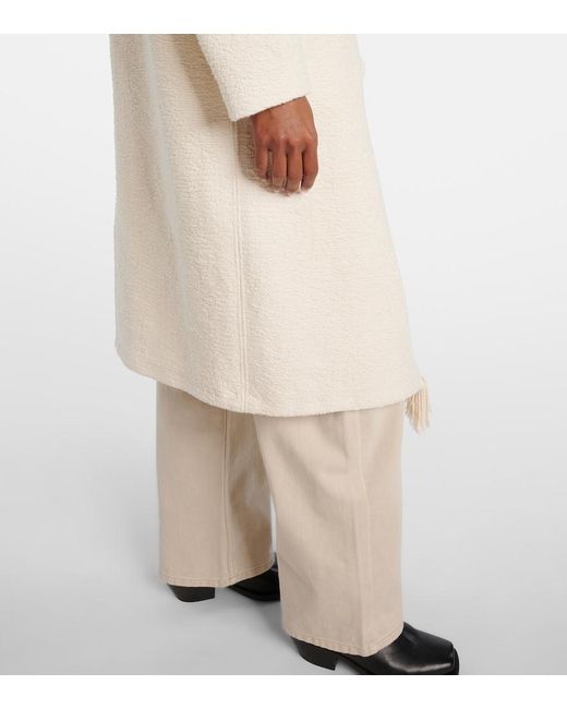 Isabel Marant Natural Gameia Cotton And Linen Coat