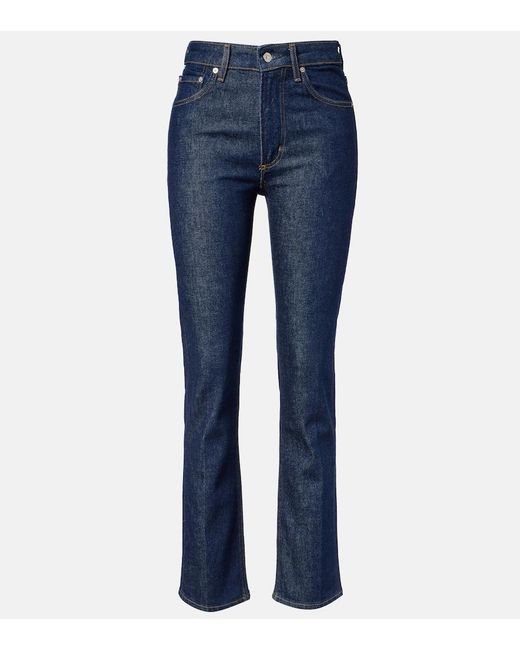 Citizens of Humanity Blue Zurie High-Rise Straight Jeans