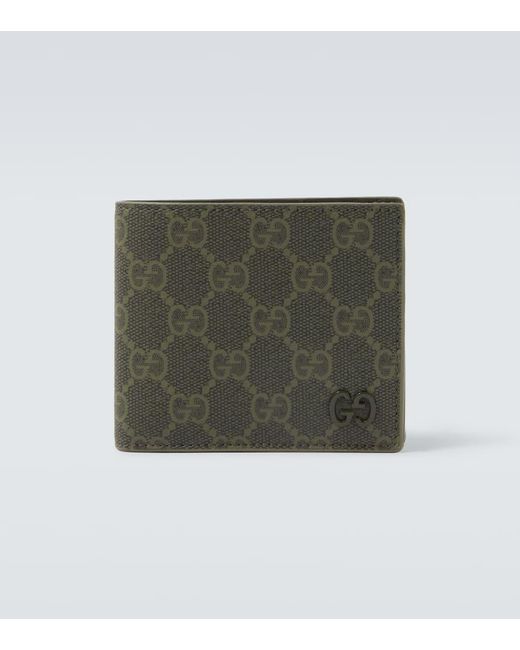 Gucci Green Gg Canvas Bifold Wallet for men