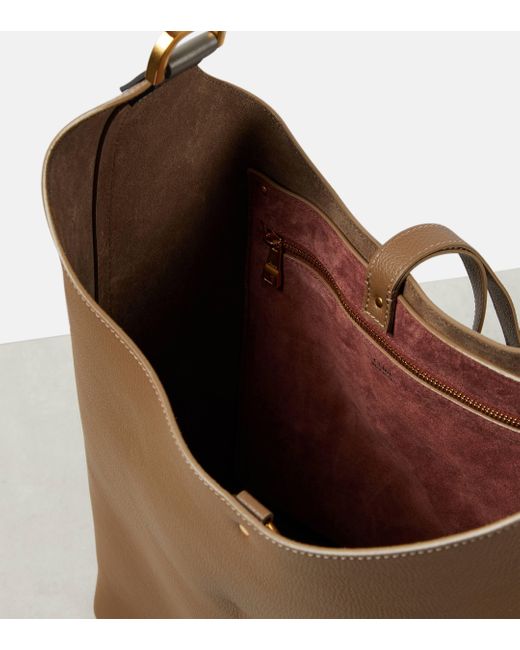 Chloé Brown Marcie Medium Leather Tote Bag