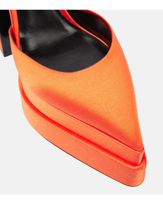 Versace Orange Pumps