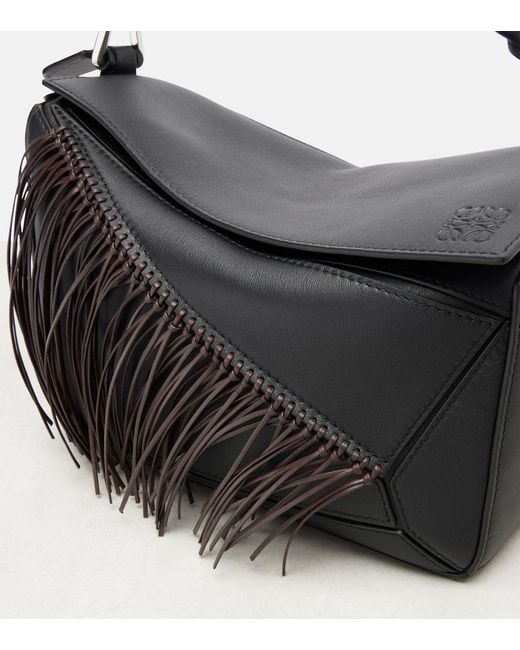 Borsa Puzzle Small di Loewe in Black