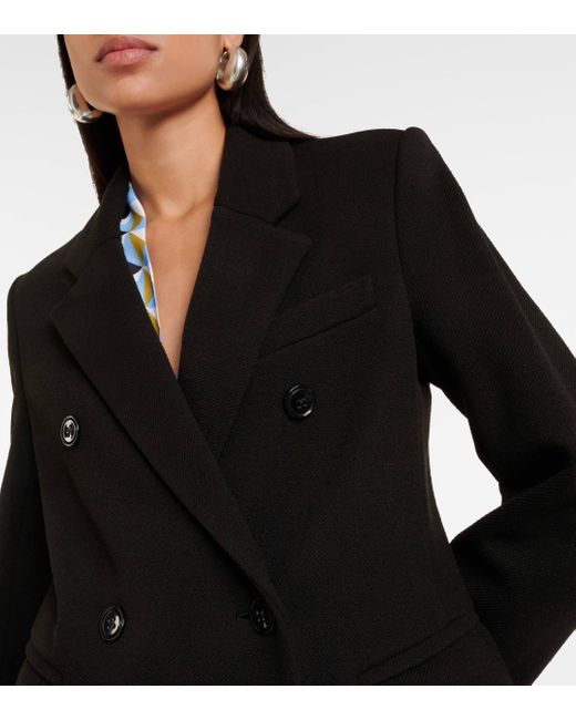 Dorothee Schumacher Black Comfy Chic Double-breasted Coat