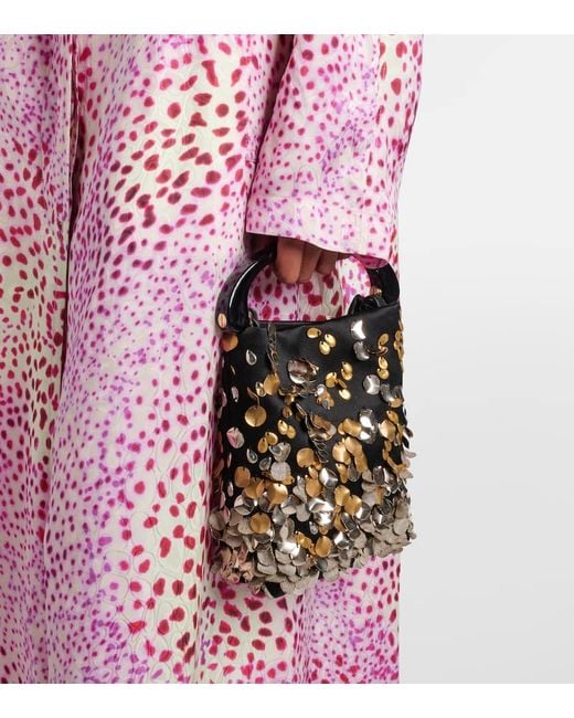 Dries Van Noten Pink Printed Jacquard Coat