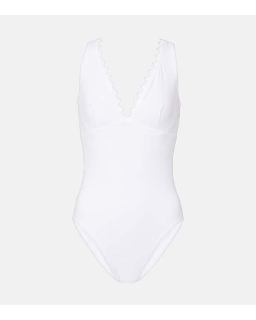 Karla Colletto White Ines Swimsuit